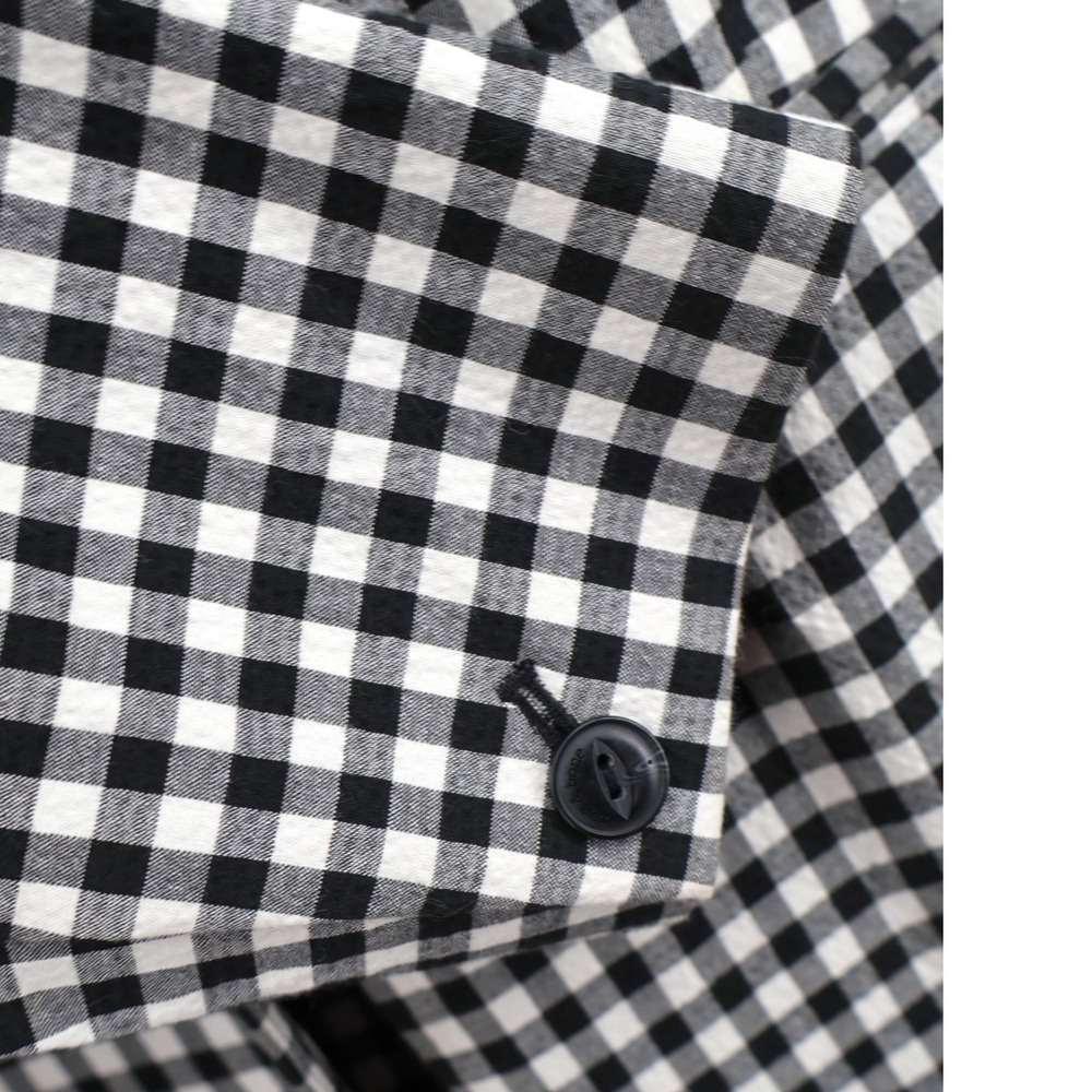Rag & Bone Ames Gingham Check Oversized Blazer Black White Office Siren 10 EUC - Picture 9 of 12